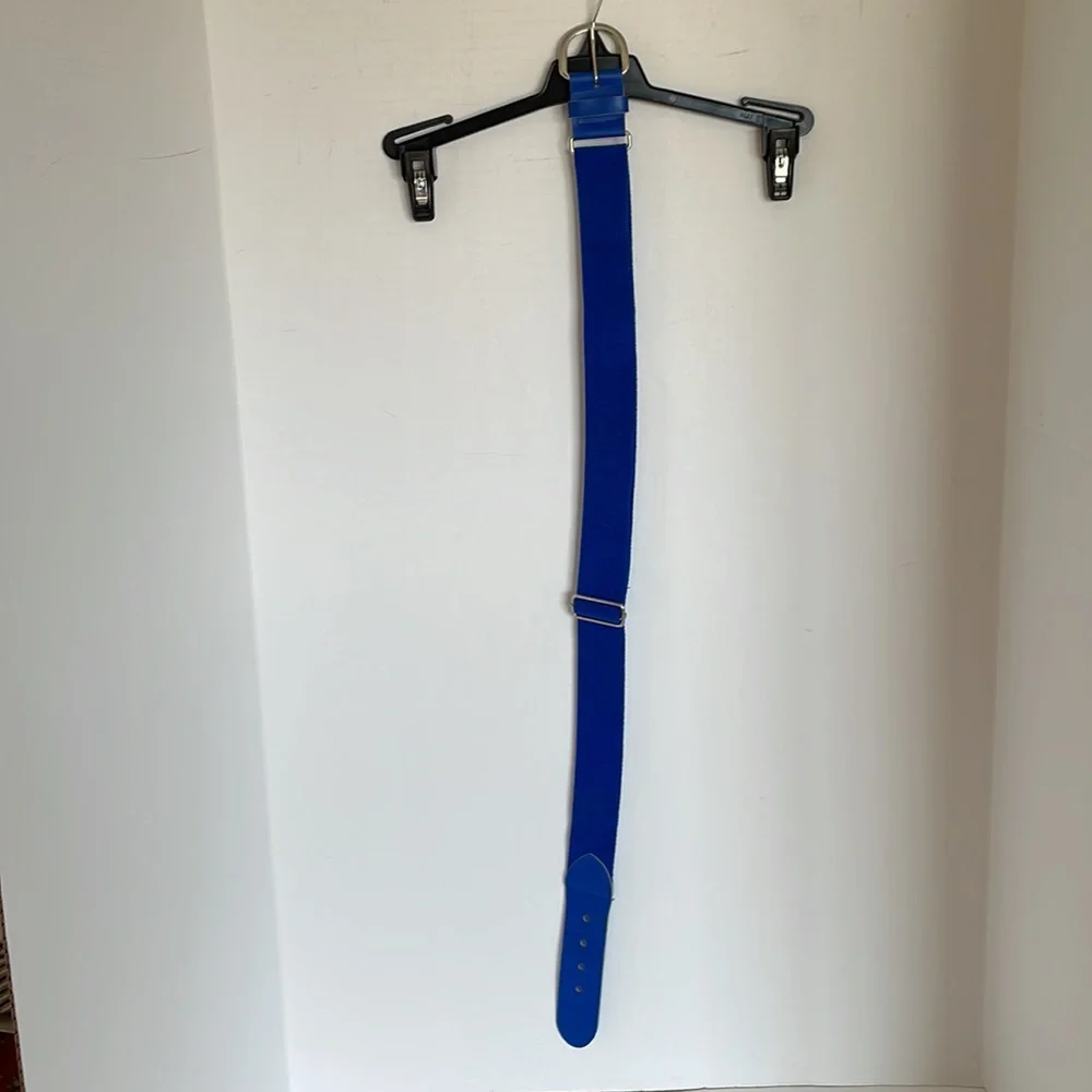 Youth baseball royal blue elastic belt